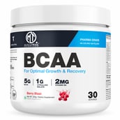 1 - Muscle Trail BCAA, 0.49 lb 30 Servings Berry Blast