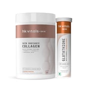 Skin Radiance Collagen 400 g and Glutathione Effervescent 15 Tabs Orange Combo