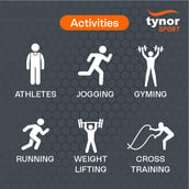 3 - Tynor Abs Binder Adjustable (Neo),  Universal  Black/Orange 