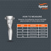 4 - Tynor Knee Cap Air, Black/Green XL