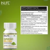 5 - INLIFE Ginkgo Biloba Extract 120 mg, 60 veggie capsule(s)