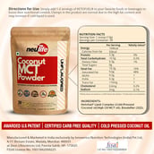 4 - Neulife Coconut MCT Powder, 500 g Unflavoured (Pack of 2)