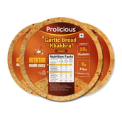 3 - Prolicious Khakhra,  Garlic Bread (Pack of 3)  170 g 