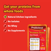 2 - Prolicious Protein Thins Snack Chips,  Desi Masala (Pack of 4)  50 g 