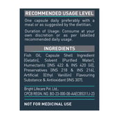 7 - MuscleBlaze Omega 3 Fish Oil (1000 mg) with 180mg EPA and 120mg DHA, 180 capsules