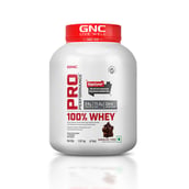 2 - GNC Pro Performance 100% Whey Protein & Steel Shaker Silver 750ml Combo, 4 lb Chocolate Fudge
