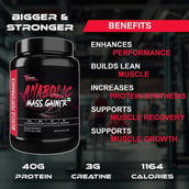 5 - Muscle Performance Anabolic Mass Gainer, 2.2 lb Irish Chocolate