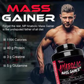 6 - Muscle Performance Anabolic Mass Gainer with Gym Bag Combo, 5.5 lb Rabri Kulfi