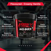 7 - Muscle Performance Anabolic Mass Gainer with Gym Bag Combo, 11 lb Creamy Vanilla