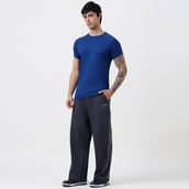 4 - MuscleBlaze Patterned Dry-Fit Active Tee Half Sleeve,  X-Large  Poseidon 