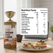 5 - Pintola Wholegrain Brown Rice Cakes, Unsalted (Pack of 2) 130 g