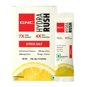 10 - GNC Hydra Rush,  15 sachets/pack  Citrus Salt 