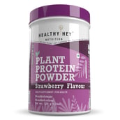 1 - HealthyHey Nutrition Plant Protein Powder,  1.1 lb  Strawberry 