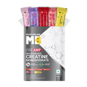 2 - MuscleBlaze Creatine Monohydrate CreAMP,  Assorted Pack of 15 (3x5 Flavours)  0.13 lb