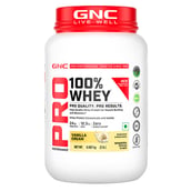 1 - GNC Pro Performance 100% Whey Protein New Formulation,  2 lb  Vanilla Cream 
