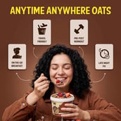 MuscleBlaze High Protein Oats 50g x 6 Pack Blue Tokai Cafe Mocha