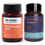 HealthKart HK Vitals Multivitamin Plus Men & DHT Blocker with Biotin 30 Tabs Combo