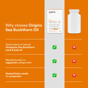 8 - Origins Nutra Sea Buckthorn Oil 500mg (Pack of 3), 28 softgels