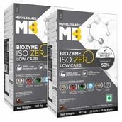 MuscleBlaze Biozyme Iso-Zero Ice Cream Chocolate 335g - 10 sachets x 33.5g
