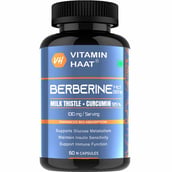 1 - Vitaminhaat Berberine HCl 98% with Milk Thistle & Curcumin 95%, 60 capsules