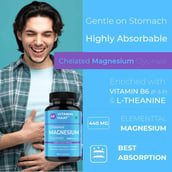 5 - Vitaminhaat Magnesium Glycinate,  Unflavoured  120 capsules 