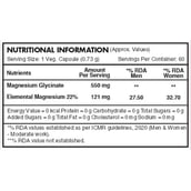 4 - HealthyHey Nutrition Magnesium Glycinate, Unflavoured 60 veggie capsule(s)