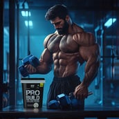 7 - Rawsome Pharm PRO BUILD 100% Whey Protein,  4.4 lb  Chocolate Brownie 