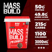 2 - Rawsome Pharm MASS BUILD Pro Advanced,  5.9 lb  Chocolate Brownie 