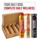 10-(4 - Potencia Reload & Revive Kit, 45 tablet(s) Electrolyte(Toffee Mango)+ Vitamin C & Zinc(Orange)+ Calcium & Magnesium(Strawberry Rose)