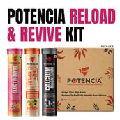 5 - Potencia Reload & Revive Kit, 45 tablet(s) Electrolyte(Rose Lemonade)+ Vitamin C & Zinc(Orange)+ Calcium & Magnesium(Toffee Apple)
