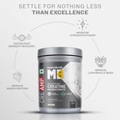 8 - MuscleBlaze Creatine Monohydrate CreAMP, Unflavoured 1.1 lb