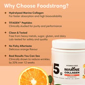 4 - Foodstrong Hydrolyzed Marine Collagen,  210 g  Orange 