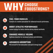 4 - Foodstrong Micronised Creatine Monohydrate,  Orange Rush  0.68 lb 