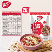 3 - Scoopeat 26g Super Protein Oats, 400 g Strawberry