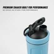 3 - MuscleBlaze Stainless Steel Gym Shaker, Blue 700 ml