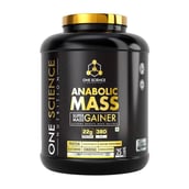 1 - One Science Anabolic Super Mass Gainer, 5.5 lb Alphonso Mango