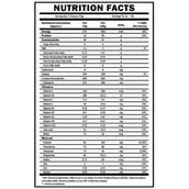 supplementfact - Scitron Supreme Mass Gainer, 6.6 lb Chocolate