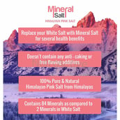benefits - NutroActive Mineral Salt Himalayan Pink Extra Fine Grain, 175 g