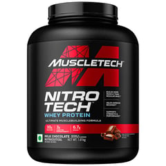 1 - MuscleTech NitroTech Whey Protein, 4 lb Milk Chocolate - India
