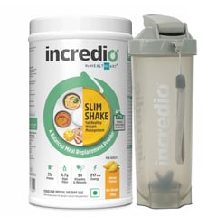 Incredio Slim Shake 480g Mango & Shaker 600 ml Combo