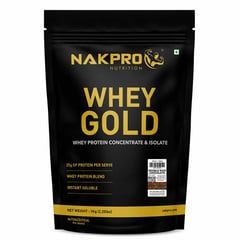 1 - Nakpro Whey Gold Protein Concentrate,  2.2 lb  Double Rich Chocolate 