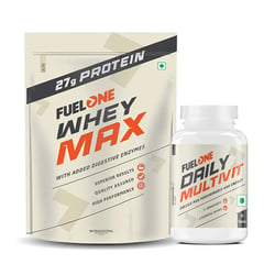 Fuel One Whey Max 1kg Rich Chocolate & Daily Multivitamin 30 Tabs Combo