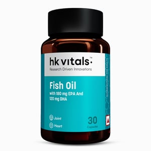 2 - HK Vitals Fish Oil 1000mg with 180mg EPA and 120mg DHA,  30 capsules 