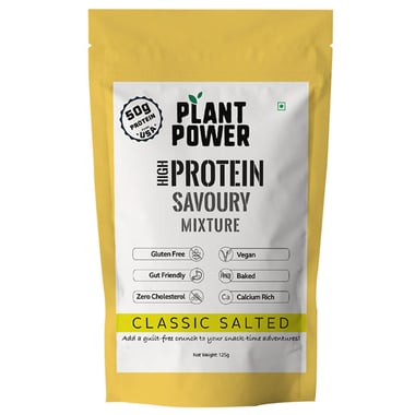 Plant Power High Protein Savoury Chivda, Classic Salted 0.125 kg