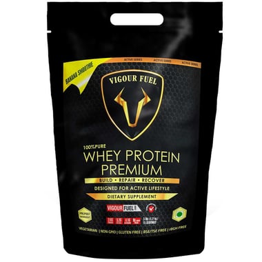 Vigour Fuel 100% Whey Protein Premium,  5 lb  Banana Smoothie 
