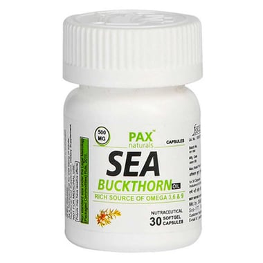 PAX Naturals Sea Buckthorn Oil,  30 softgels 