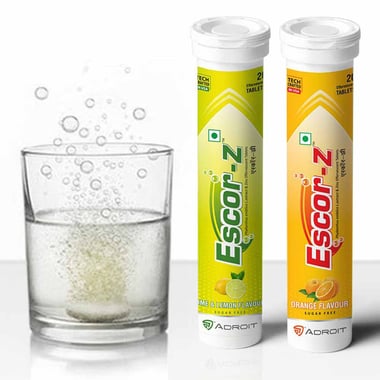 Escor-Z Effervescent, 20 tablet(s) Orange, Lime & Lemon