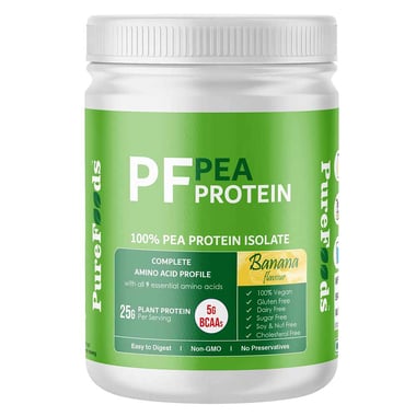 PureFoods PF Pea Protein, 0.79 lb Banana