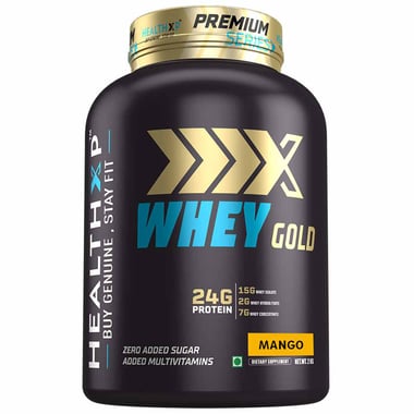 HealthXP Premium Series Whey Gold,  4.4 lb  Mango 