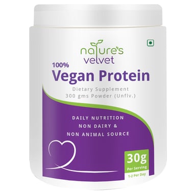 Natures Velvet 100% Vegan Protein, 0.66 lb Unflavoured
